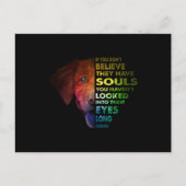 ゴールデンレトリバーは十分に長い間彼らの目を見た ポストカード (正面)