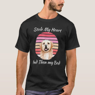 ゴールデンレトリバーは私のハートの母ペットドッグママを盗んだ Tシャツ