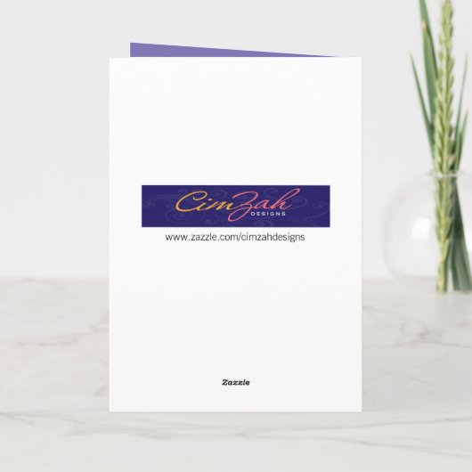 ゴールデンレトリバーは老人の匂いを嗅ぐ誕生日 カード (裏面)