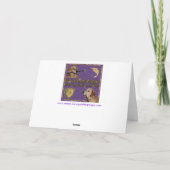 ゴールデンレトリバーひび割れた開いた卵のイースターでシック シーズンカード (裏面)