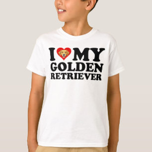 ゴールデンレトリバーを愛してやまない Tシャツ