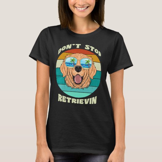 ゴールデンレトリバーアイディア Tシャツ (正面)
