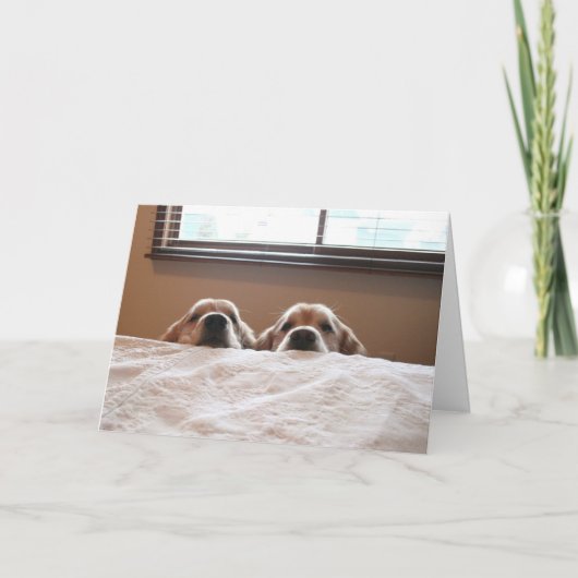 ゴールデンレトリバーアップマザーズデイカード カード (正面)