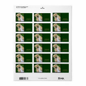 ゴールデンレトリバーイエロー・ラブラドール・レトリーバーパピー住所 シール (フルシート)