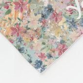 ゴールデンレトリバーイラストレーションドッグホテルペットシッター フリースブランケット (角)