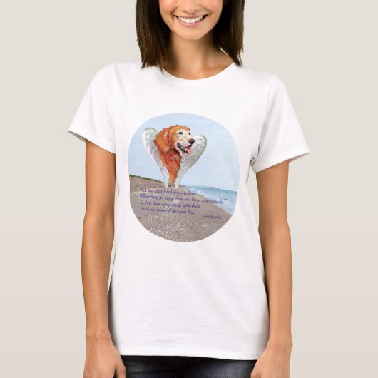 ゴールデンレトリバーエンジェル Tシャツ (正面)