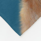 ゴールデンレトリバーカスタムドッグ、写真と名前、ペット フリースブランケット (角)