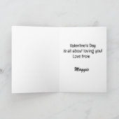 ゴールデンレトリバーカスタムラブVALENTINE's DAY シーズンカード (内部)
