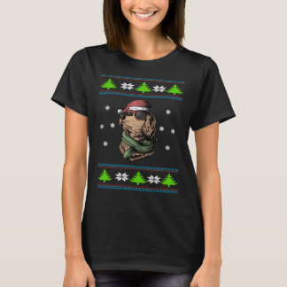 ゴールデンレトリバークリスマスクリスマスドッグ Tシャツ