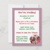 ゴールデンレトリバークリスマスサプライズ 招待状 (裏面)