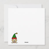 ゴールデンレトリバークリスマスストッキング シーズンカード (裏面)