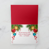 ゴールデンレトリバークリスマスパピー シーズンカード (内部)