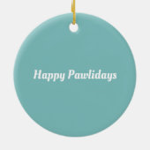 ゴールデンレトリバークリスマスリース セラミックオーナメント (裏面)