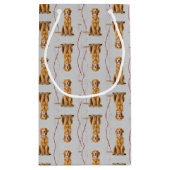 ゴールデンレトリバークリスマス抱き枕 スモールペーパーバッグ (裏面)