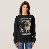 ゴールデンレトリバーゴールデンレトリバーキュートゴールデンレター スウェットシャツ (正面フル)