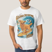 ゴールデンレトリバーサーフィンパラダイス Tシャツ (正面)