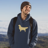 ゴールデンレトリバーシルエット |犬の品種 パーカ