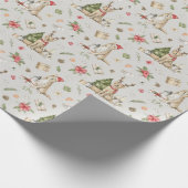 ゴールデンレトリバーシームレスラッピング紙 ラッピングペーパー (角)