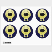 ゴールデンレトリバーステッカー ラウンドシール (シート)