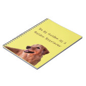 ゴールデンレトリバースパイラルフォトノートブック ノートブック (左側)