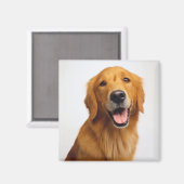 ゴールデンレトリバースマイル マグネット (正面/裏面)