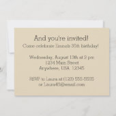 ゴールデンレトリバードッグそれはパーティの招待状 招待状 (裏面)