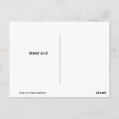 ゴールデンレトリバードッグやる気を起こさせるミーム ポストカード (裏面)