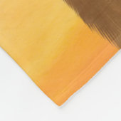 ゴールデンレトリバードッグウォーターカラーアートオイルペインティング フリースブランケット (角)