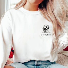 ゴールデンレトリバードッグハパーソナライズされたンドスケッチ スウェットシャツ