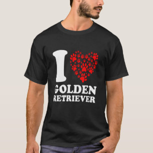 ゴールデンレトリバードッグハートことわざ誕生日 Tシャツ