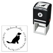 ゴールデンレトリバードッグパピー セルフインキングスタンプ (インサイチュ)