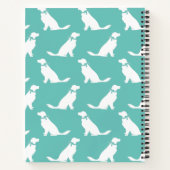 ゴールデンレトリバードッグパピー ノートブック (裏面)