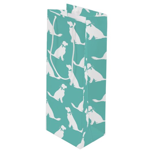 ゴールデンレトリバードッグパピー ワインギフトバッグ (正面アングル)