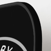 ゴールデンレトリバードッグパーソナライズされたスケッチ ピックルボールラケット (左詳細)