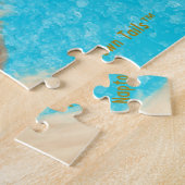 ゴールデンレトリバードッグブルーウォーター ジグソーパズル (側面)