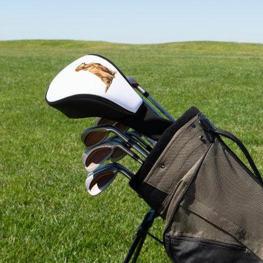 ゴールデンレトリバードッグポートレート威厳のある- Pet Illus ゴルフヘッドカバー (インサイチュ)