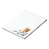 ゴールデンレトリバードッグ ノートパッド (回転)