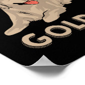 ゴールデンレトリバードッグ – ライフ・イズ・ゴールデン ポスター (角)