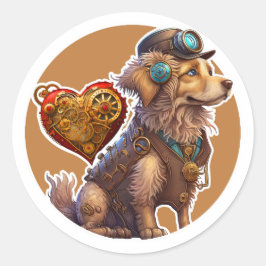 ゴールデンレトリバードッグ ラウンドシール