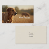 ゴールデンレトリバードッグ 名刺 (正面/裏面)