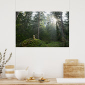 ゴールデンレトリバードッグ |松の森 ポスター (キッチン)