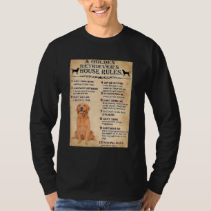 ゴールデンレトリバーハウスルールゴールデンレトリバーオーナー Tシャツ