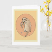 ゴールデンレトリバー'ハッピーバースデー'カード カード (黄色い花)