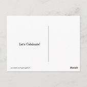 ゴールデンレトリバーハッピーバースデーケーキ ポストカード (裏面)