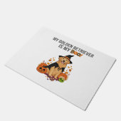 ゴールデンレトリバーハロウィーンドッグマイゴールデンリトリーブメント ドアマット (アングル)