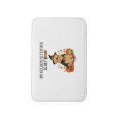 ゴールデンレトリバーハロウィーンドッグマイゴールデンリトリーブメント バスマット (正面縦)