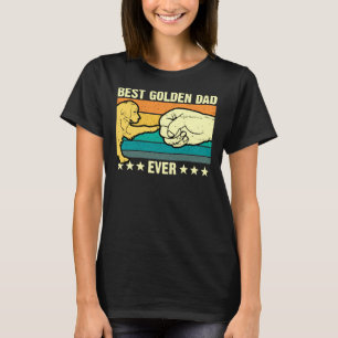 ゴールデンレトリバーパパエバーゴールデンレトロヴィンテージ Tシャツ