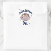 ゴールデンレトリバーパパ – ステッカー (バッグ)