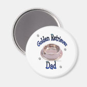 ゴールデンレトリバーパパ – マグネット (正面/裏面)