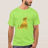 ゴールデンレトリバーパピースノー Tシャツ (正面)